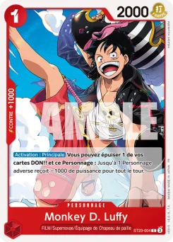 Monkey D. Luffy ST23-004 R1 Rouge Monkey D. Luffy