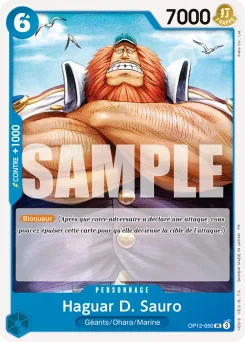 Haguar D. Sauro OP12-050 R1 Bleu Kuzan