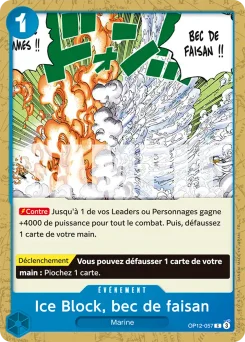 Ice Block, bec de faisan OP12-057 R1 Bleu Kuzan