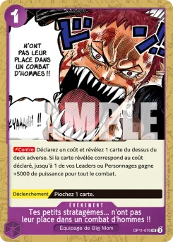 Tes petits stratagèmes... n'ont pas leur place dans un combat d'hommes !! OP11-079 R1 Violet Charlotte Katakuri