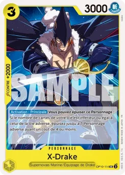 X-Drake OP10-114 R2 Jaune Eustass "Captain" Kidd